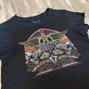 Recycled Karma Aerosmith Black Tshirt Small